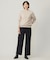 【洗える】CASHMERE BLEND スタンドカラー ニット