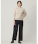 【洗える】CASHMERE BLEND スタンドカラー ニット