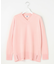 【洗える】CASHMERE BLEND Vネック プルオーバーニット