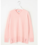 【洗える】CASHMERE BLEND Vネック プルオーバーニット