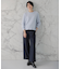 【洗える】WOOL BLEND AIR クルーネック ニット