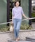 【洗える】BASIC STRETCH DENIM ボーイフィット パンツ