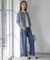 【洗える】BASIC STRETCH DENIM ボーイフィット パンツ