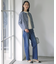 【洗える】BASIC STRETCH DENIM ボーイフィット パンツ