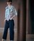 【洗える】BASIC STRETCH DENIM ボーイフィット パンツ