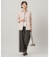 【洗える】GIZA MERCERIZE COTTON ケーブル ニット
