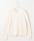 【洗える】GIZA MERCERIZE COTTON ケーブル ニット