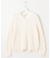 【洗える】GIZA MERCERIZE COTTON ケーブル ニット