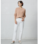 【洗える】GIZA MERCERIZE COTTON ケーブル ニット