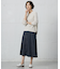 【洗える】GIZA MERCERIZE COTTON ケーブル ニット