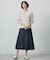 【洗える】GIZA MERCERIZE COTTON ケーブル ニット