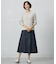 【洗える】GIZA MERCERIZE COTTON ケーブル ニット
