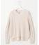 【洗える】GIZA MERCERIZE COTTON ケーブル ニット