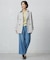 【洗える】GIZA MERCERIZE COTTON ケーブル ニット