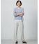 【洗える】GIZA MERCERIZE COTTON ケーブル ニット