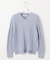 【洗える】GIZA MERCERIZE COTTON ケーブル ニット