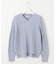 【洗える】GIZA MERCERIZE COTTON ケーブル ニット