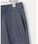 【洗える】セルロースシャンブレー ワイド パンツ