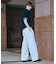 【洗える】20チノストレッチ ワイドパンツ