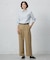【洗える】20チノストレッチ ワイドパンツ