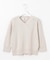 【洗える】GIMA COTTON ミックスカラー Vネック ニット