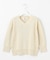 【洗える】GIMA COTTON ミックスカラー Vネック ニット