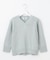 【洗える】GIMA COTTON ミックスカラー Vネック ニット