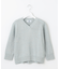 【洗える】GIMA COTTON ミックスカラー Vネック ニット