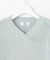 【洗える】GIMA COTTON ミックスカラー Vネック ニット