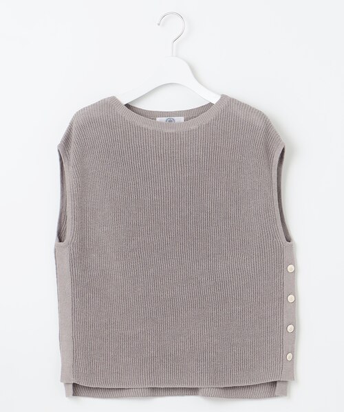 洗える】Linen Cotton Vest ニット ベスト｜ジェイ・プレスの