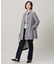 【洗える】Lightストレッチギンガム シングル トレンチコート