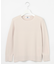 【洗える】Cotton Acetate ストライプ ニット プルオーバー