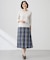 【洗える】ECO DOBBY チェック スカート