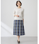 【洗える】ECO DOBBY チェック スカート