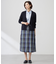 【洗える】ECO DOBBY チェック スカート