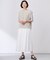 【WEB限定カラーあり・洗える】トリコットジャージー フレアーパンツ