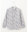【洗える】Liberty シャツカラー スキッパー ブラウス