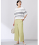 【洗える】RAYON ELITE STRETCH ボーダー ニットT