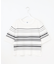 【洗える】RAYON ELITE STRETCH ボーダー ニットT