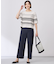 【洗える】RAYON ELITE STRETCH ボーダー ニットT