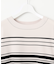 【洗える】RAYON ELITE STRETCH ボーダー ニットT