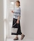 【洗える】RAYON ELITE STRETCH ボーダー ニットT