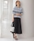 【洗える】RAYON ELITE STRETCH ボーダー ニットT