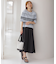 【洗える】RAYON ELITE STRETCH ボーダー ニットT