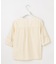 【WEB限定・洗える】ストライプ キーネック ブラウス