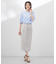 【WEB限定・洗える】ストライプ キーネック ブラウス