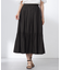 【洗える】シャンブレーツイル ティアード スカート