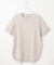【洗える】COTTON POLYESTER 袖ボタン ニット