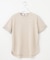 【洗える】COTTON POLYESTER 袖ボタン ニット
