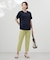 【洗える】COTTON POLYESTER 袖ボタン ニット